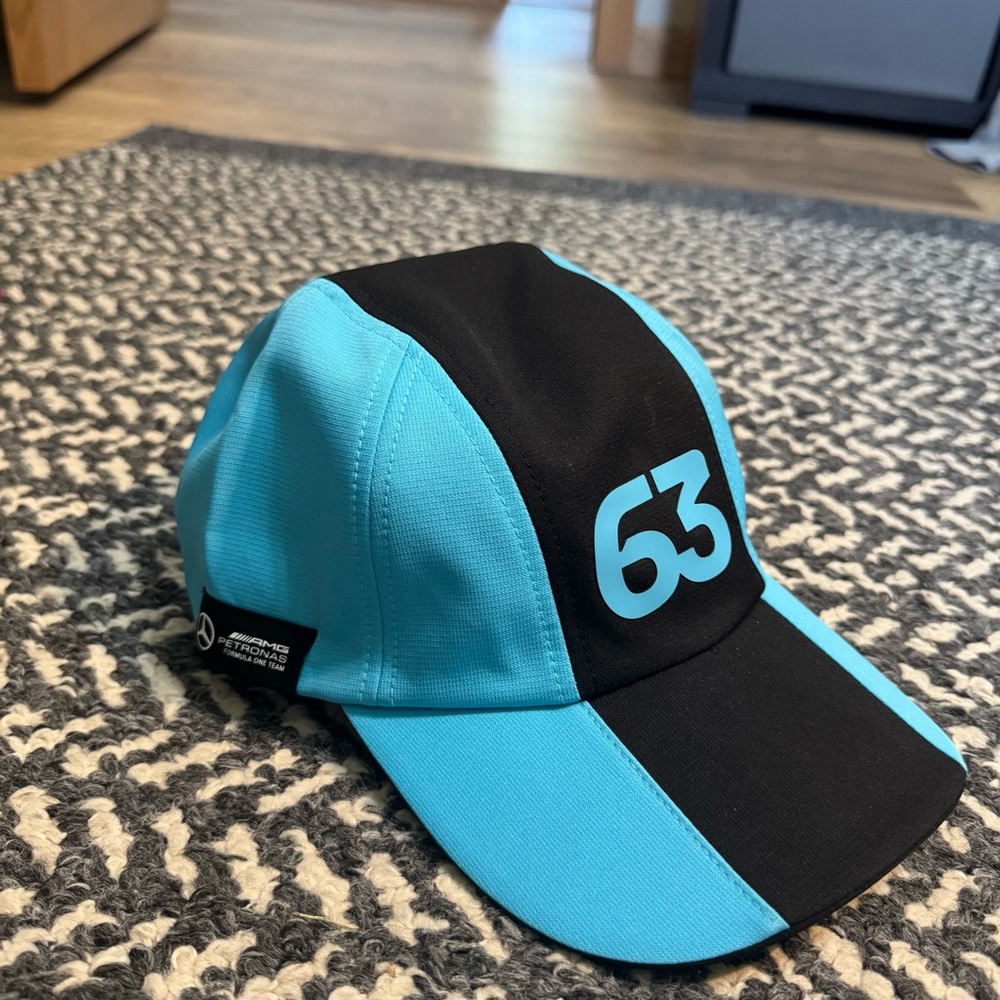 Mercedes AMG Petronas F1 George Russell Adult Hat Blue/Black